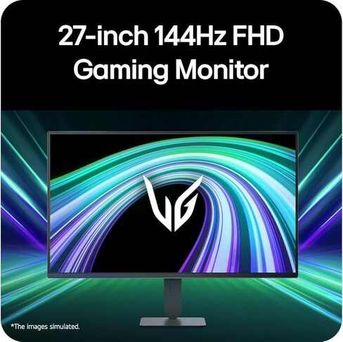 LG 27G414B-B شاشة ألعاب Ultragear Full HD (1920 x 1080) IPS مقاس 27 بوصة 144 هرتز، 1 مللي ثانية، متوافقة مع NVIDIA G-Sync، FreeSync، HDR10، مكبر صوت مدمج، مفتاح، HDMI، منفذ عرض، حامل إمالة/ارتفاع، أسود in Kuwait