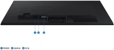 شاشة سامسونج 27 بوصة S3 Series IPS LED FHD، وضع الألعاب، معدل تحديث 100 هرتز، وضع حماية العين، HDMI، D-sub، أسود، مع كابل HDMI in Kuwait