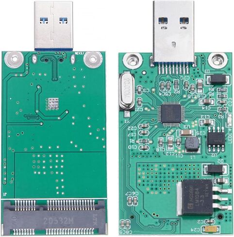 Easy to Use MSATA Adapter MSATA to USB3.0 Adapter Card for on Travel Data Backups and Storage Powerful Power Supply Portable Flashing Drives Converters in Kuwait