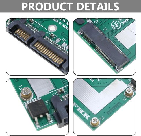 بطاقة محول Msata إلى 2.5 بوصة Sa-ta 6gbps Ssd، محول مدمج للمنافذ القياسية، سطح المكتب المحمول، 57x46 مم in Kuwait