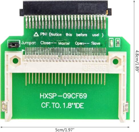 بطاقة Merory مدمجة إلى 50Pin 1.8" محول SSD لمحرك الأقراص الصلبة IDE للذاكرة المدمجة in Kuwait