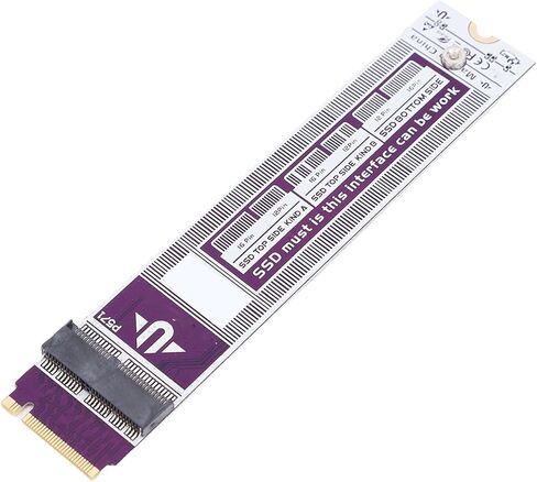 M.2 NVME SSD Adapter Card Kit for OS X Air A1465 A1466 - Upgrade Storage Capacity for Pro Users, Requires OS X 10.13 or Higher for A Smooth Experience, Plug and Play Installation - Fits in Kuwait