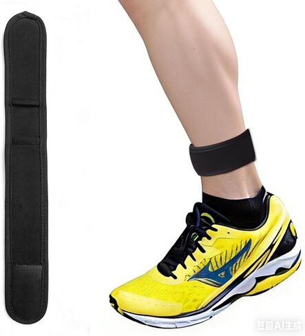 Adjustable Hook and Loop Ankle Band Compatible with Garmin Vivosmart 5/4/3/HR Vivosport or Vivofit 4/3 Fitness Tracker, Black in Kuwait