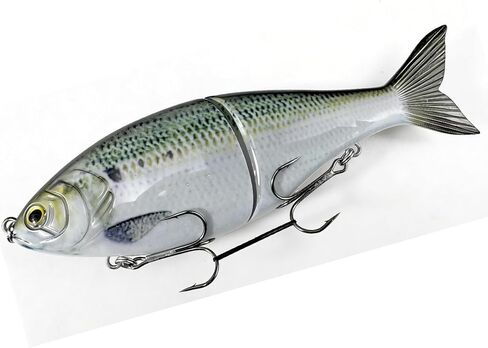 Slow Sinking 2-Jointed Glide Bait - Realistic Hard Body Swimbait for Bass Fishing - Freshwater,Saltwater Fishing Lure for Pike,Trout in Kuwait