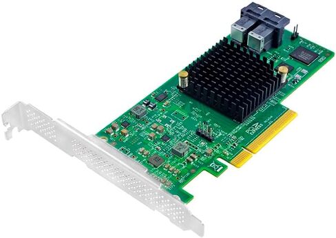 SAS HBA Card Compatible with LSI 9300-8i IT Mode PCIe SATA Expansion Card, 8-Port 12Gbps PCIe 3.0, SAS Expander Support, HBA Controller with 2X SFF-8643 to 4X SATA Cables for ZFS TrueNAS unRAID NAS in Kuwait