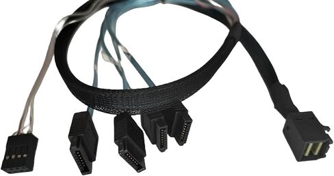 SAS HBA Card Compatible with LSI 9300-8i IT Mode PCIe SATA Expansion Card, 8-Port 12Gbps PCIe 3.0, SAS Expander Support, HBA Controller with 2X SFF-8643 to 4X SATA Cables for ZFS TrueNAS unRAID NAS in Kuwait