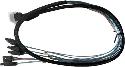 SAS HBA Card Compatible with LSI 9300-8i IT Mode PCIe SATA Expansion Card, 8-Port 12Gbps PCIe 3.0, SAS Expander Support, HBA Controller with 2X SFF-8643 to 4X SATA Cables for ZFS TrueNAS unRAID NAS in Kuwait