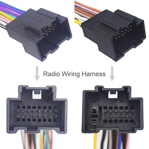 Car Stereo Wiring Harness Compatible with Chevy, GMC, Buick Install Aftermarket Stereo Wire Cable in Kuwait