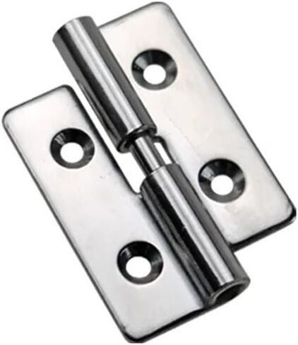 304 Stainless Steel Detachable Hinges Metal Plate Boxes and Cabinet Doors 1Pcs(40x30mm-Left) in Saudi Arabia
