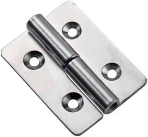304 Stainless Steel Detachable Hinges Metal Plate Boxes and Cabinet Doors 1Pcs(40x30mm-Left) in Saudi Arabia
