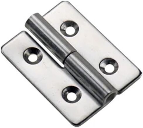 304 Stainless Steel Detachable Hinges Metal Plate Boxes and Cabinet Doors 1Pcs(40x30mm-Left) in Saudi Arabia