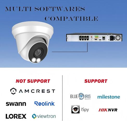 كاميرا 6MP 3X Zoom PoE IP مع رؤية ليلية ملونة كاملة 65Ft 105° FOV، عدسة بمحرك 2.8-8 مم، H.265، IP66، كاميرا أمان POE خارجية متوافقة مع Uniview NVR، متوافقة مع NDAA، وليست كاميرا PTZ in Kuwait
