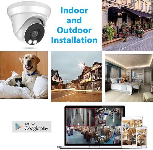 كاميرا 6MP 3X Zoom PoE IP مع رؤية ليلية ملونة كاملة 65Ft 105° FOV، عدسة بمحرك 2.8-8 مم، H.265، IP66، كاميرا أمان POE خارجية متوافقة مع Uniview NVR، متوافقة مع NDAA، وليست كاميرا PTZ in Kuwait