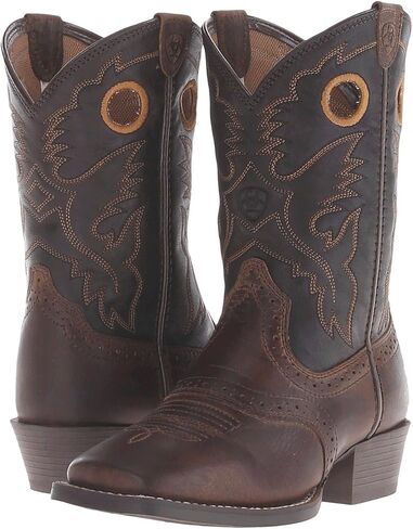 Ariat Heritage Roughstock Western Boots - Kids’ Leather Country Riding Boot in Saudi Arabia