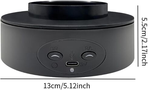 Electric Rotating Display Stand for Photography and Toy Showcase, Black in Kuwait