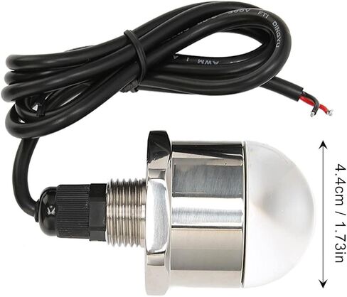 ضوء LED لقابس التصريف، مصباح IP68 تحت الماء، مصباح قابس تصريف القارب الملولب 1/2 بوصة NPT مع سطح تلميع مرآة لسفينة اليخوت والصيد البحري in Kuwait