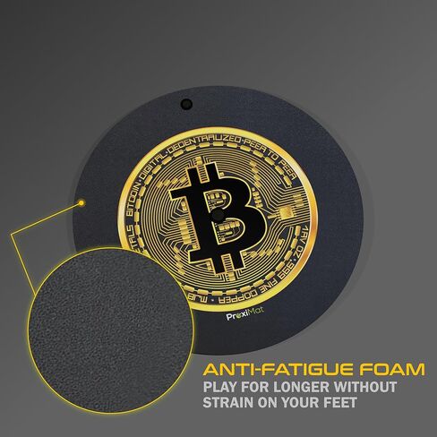 VR Mat - ProxiMat® 35" Special Edition - Round Anti-Fatigue Mat for Virtual Reality - Play with Both Feet on The Mat - Compatible with Oculus Meta Quest, HTC VIVE, and More (Bitcoin) in Kuwait