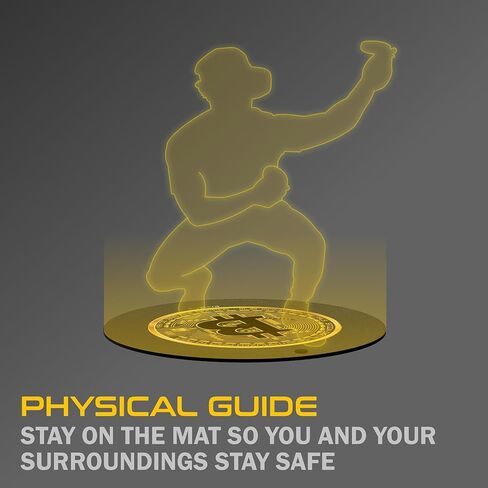 VR Mat - ProxiMat® 35" Special Edition - Round Anti-Fatigue Mat for Virtual Reality - Play with Both Feet on The Mat - Compatible with Oculus Meta Quest, HTC VIVE, and More (Bitcoin) in Kuwait
