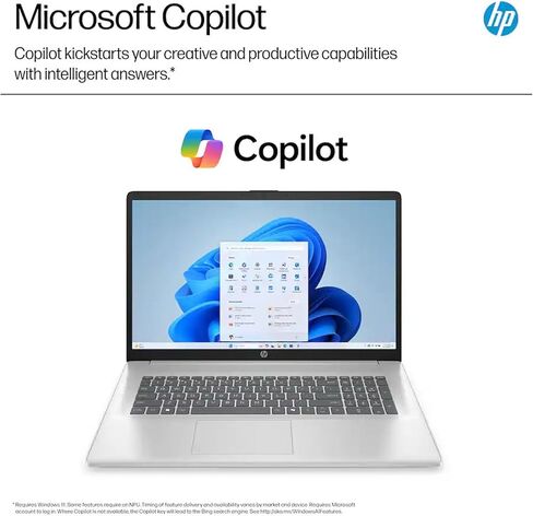 كمبيوتر محمول HP 17.3 بوصة HD+، Intel 8-Core i3-N305، ذاكرة وصول عشوائي 8 جيجابايت، 256 جيجابايت SSD، لوحة أرقام، USB-C، HDMI، Windows 11، Wi-Fi 6، شاشة كبيرة للمنزل والطلاب والمكتب واستخدام الويب والترفيه، والبث، وعمر بطارية طويل in Kuwait