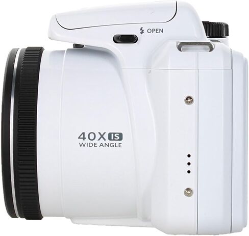 Kodak PIXPRO AZ405 Digital Camera (White) | 20MP Sensor, 40x Optical Zoom, 24mm Wide-Angle Lens & Optical Image Stabilization | Great for Travel & Everyday Photos (AZ405WH) + 32GB Card + Bag + Cloth in Kuwait