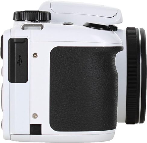 Kodak PIXPRO AZ405 Digital Camera (White) | 20MP Sensor, 40x Optical Zoom, 24mm Wide-Angle Lens & Optical Image Stabilization | Great for Travel & Everyday Photos (AZ405WH) + 32GB Card + Bag + Cloth in Kuwait