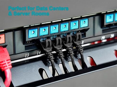 Monoprice Cat6 Ethernet Patch Cable - Ultra Slim UTP 30AWG Stranded Copper Molded Boot PVC Jacket 30ft Black in Kuwait