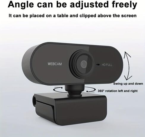 USB Webcam 480p Plug and Play with Built-in Microphone for Video Calls in Kuwait