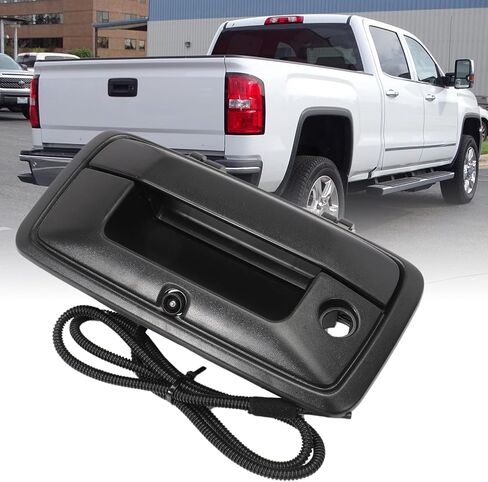 Tailgate Handle Backup Camera Rear View Camera for Silverado Sierra 1500 2014-2018 for Sierra 2500HD 3500HD Canyon 2015-2018 RCA Input Reverse Camera, IP69K Waterproof for Trucks in Kuwait