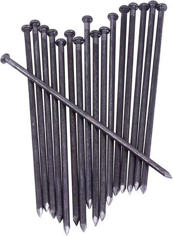 GRANDAN Round Metal Landscape Edging Anchoring Spikes, 50 Counts 10 Inch Length, Garden Landscape Stakes for Paver Edging, Tent, Weed Barrier, Iron Timber Nails (50) in Kuwait