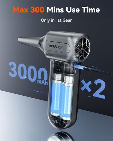 WOLFBOX MF70 Compressed Air Duster-110000 RPM Electric Air Duster with Extended Runtime & WOLFBOX MF60 Compressed Air Duster-110000RPM Super Power Electric Air Duster in Kuwait