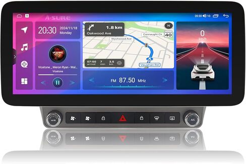 راديو ستيريو للسيارة ASURE 2K QLED لسيارة شيفروليه تشيفي كامارو 2010-2015، CarPlay اللاسلكي وAndroid Auto، شاشة لمس 12.3 بوصة، Android 15 8-Core، 4+64 جيجابايت، راديو كامارو مع DSP، 4G LTE، SWC in Kuwait