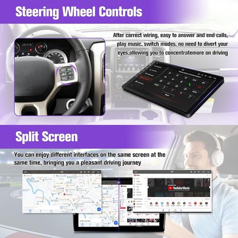 Leadfan Car Radio for BMW 3 Series 328i 335i 325i (E90/E91/E92/E93) 2005 2006 2007 2008 2009 2010 2011, Wireless Carplay Android Auto,GPS Bluetooth Backup Camera (Not for Harman Kardon Optical Fiber) in Kuwait