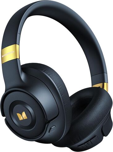 Monster Persona SE ANC Active Noise Cancelling Headphones, Bluetooth Headphones Over Ear, 60H Playtime, HiFi Stereo Audio, Deep Bass, Built-in Mic, Wireless Headsets for Home Office(Blue) in Kuwait
