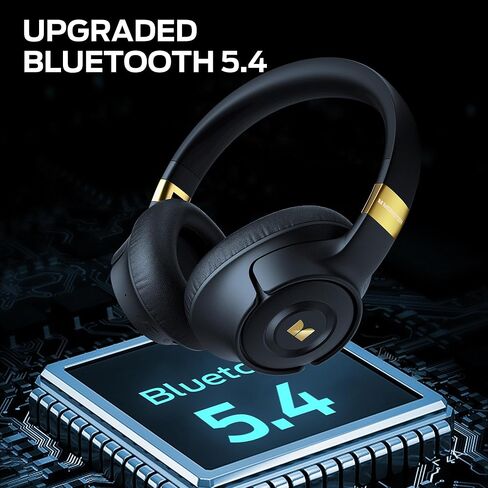 Monster Persona SE ANC Active Noise Cancelling Headphones, Bluetooth Headphones Over Ear, 60H Playtime, HiFi Stereo Audio, Deep Bass, Built-in Mic, Wireless Headsets for Home Office(Blue) in Kuwait