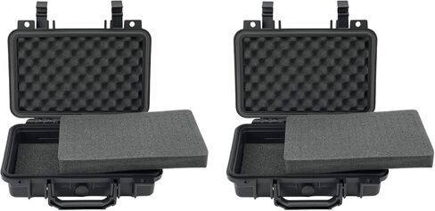Nineleaf Water-Proof Box, with Cush- Proof Sponge, IP67 Large Waterproof Hard Case with Customizable Foam, Perfectly Protection of Camera, Drones, Lens,Equipments,11.61 x 8.66 x 3.94in,2PK in Kuwait