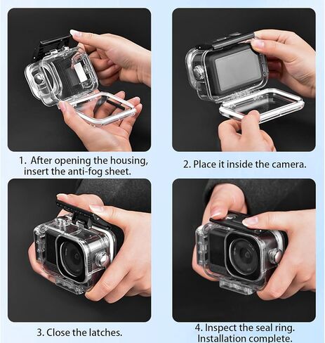حافظة مغناطيسية مقاومة للماء لـ DJI Osmo Action 6، حافظة تحت الماء مغناطيسية تحت الماء ملحقات غطاء الغوص المقاوم للماء لـ DJI Osmo Action 6 in Kuwait