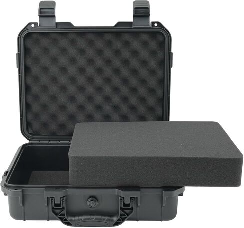 NineLeaf 14.3 x 11.4 x 4.5 Inch Waterproof Hard Case with DIY Customizable Foam Insert, Portable Protective Case for Cameras, Drones, Tools, Test Instruments, and Valuables,1PK in Kuwait