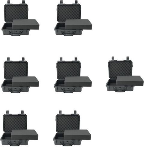 NineLeaf 14.3 x 11.4 x 4.5 Inch Waterproof Hard Case with DIY Customizable Foam Insert, Portable Protective Case for Cameras, Drones, Tools, Test Instruments, and Valuables,7PK in Kuwait