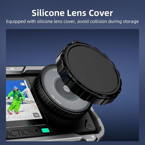 BTG هيكل من الألومنيوم هيكل قفصي للكاميرا إطار معدني لملحقات الكاميرا DJI Osmo Action 6 غطاء إطار واقي مع 1/4 حذاء بارد لميكروفون ضوء الفيديو in Kuwait