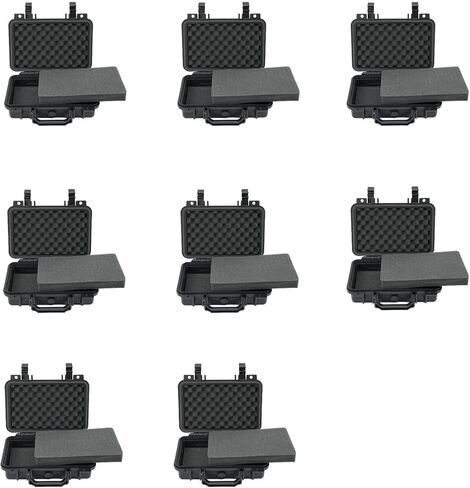Nineleaf Water-Proof Box, with Cush- Proof Sponge, IP67 Large Waterproof Hard Case with Customizable Foam, Perfectly Protection of Camera, Drones, Lens,Equipments,11.61 x 8.66 x 3.94in,8PK in Kuwait