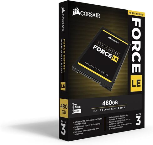 ذاكرة Corsair فقط Force Series LE SSD, SATA 6 جيجابت في الثانية 480 جيجا بايت 2.5 بوصة CSSD-F480GBLEB in Kuwait