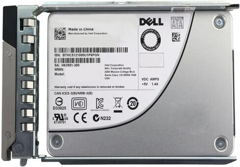 مجموعة SSD 345-BBYU 10K85 سعة 960 جيجابايت للقراءة المكثفة SAS مقاس 2.5 بوصة لخوادم Power Vault من Dell in Kuwait