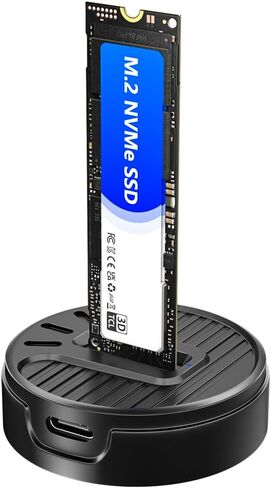محطة إرساء M.2 NVMe & SATA SSD، قارئ بطاقات محول قارئ SSD بسرعة 10 جيجابت في الثانية، التوصيل والتشغيل، يدعم محركات أقراص M/B+M Key SSD (2230-22110)، حاوية محرك أقراص صلبة بروتوكو مزدوجة لأجهزة الكمبيوتر المحمول/الكمبيوتر الشخصي in Kuwait