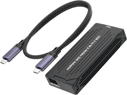 GLOTRENDS ST5115 40Gbps USB4 M.2 NVMe SSD Enclosure for 2280/2230 M.2 NVMe SSD, ASM2464 Controller, Compatible with Thunderbolt 4/3/USB4/USB C in Kuwait