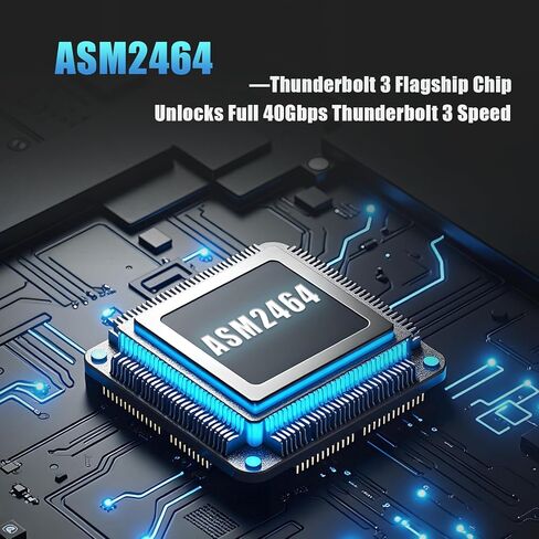 GLOTRENDS ST5115 40Gbps USB4 M.2 NVMe SSD Enclosure for 2280/2230 M.2 NVMe SSD, ASM2464 Controller, Compatible with Thunderbolt 4/3/USB4/USB C in Kuwait