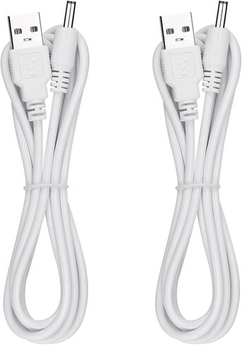 Power Cord Replacement for Hatch Baby Rest, Rest+ and Rest Mini Sound Machine, USB Charging Cable, 5ft, White(2-Pack) in Kuwait