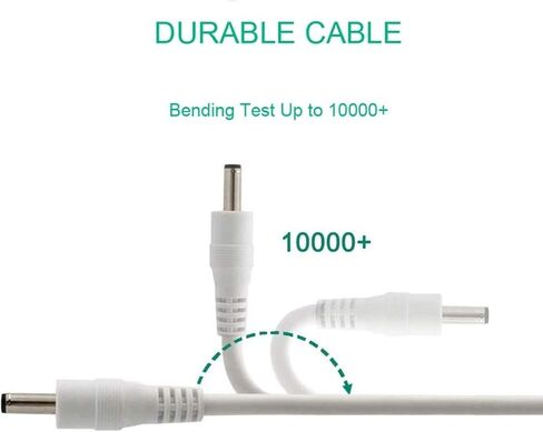 Power Cord Replacement for Hatch Baby Rest, Rest+ and Rest Mini Sound Machine, USB Charging Cable, 5ft, White(2-Pack) in Kuwait