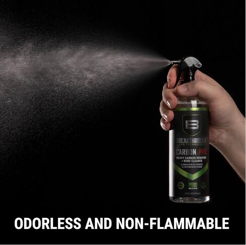 Breakthrough Clean Technologies Clean Heavy Carbon Remover - Gun Barrel and Bore Cleaner - All Purpose Degreaser - Perfect for Handguns and Rifles - 16oz Bottle, Clear in Kuwait
