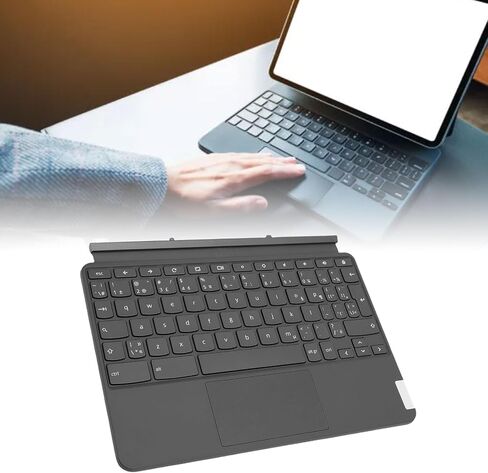 قاعدة لوحة المفاتيح GOWENIC متوافقة مع CT X636F Ideapad Duet 10.1 بوصة لوحة مفاتيح محمولة بتصميم فرنسي كندا مع لوحة لمس دقيقة لكتابة فعالة والمكتب اليومي in Kuwait