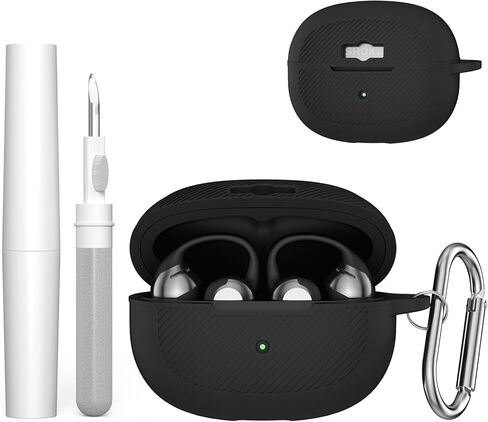 Silicone Case Cover for SHOKZ OpenDots ONE-Open-Ear Headphones with Keychain&Cleaning Pen kit,Premium Soft Silicone,Anti-Scratch Shockproof Case for SHOKZ OpenDots ONE Earbuds Charging Case (Grey) in Kuwait